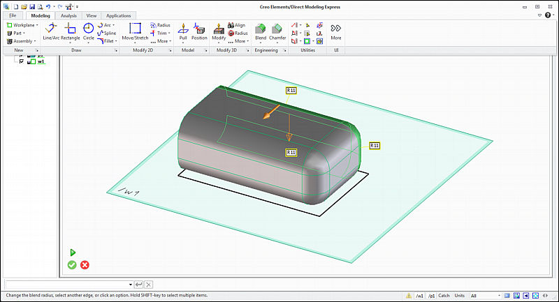 ptc creo elements direct modeling express